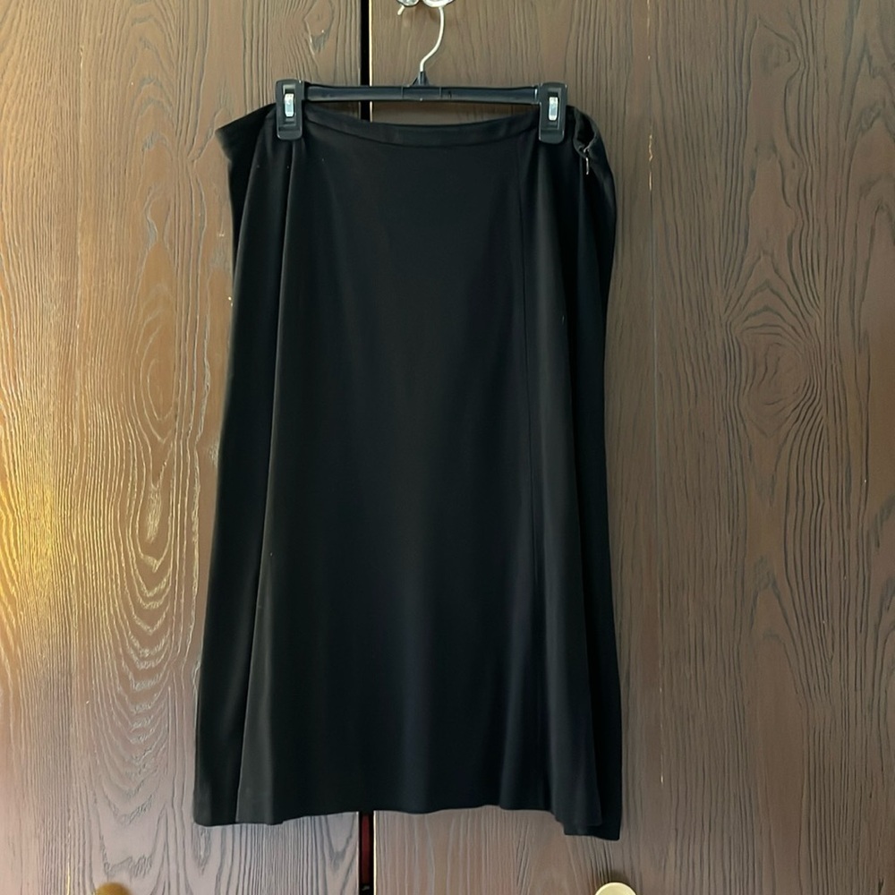Martín + Osa black aliñe, midi skirt. Size 14